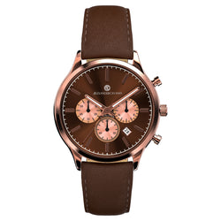 Catalonia-Espresso and Rose gold Chrono